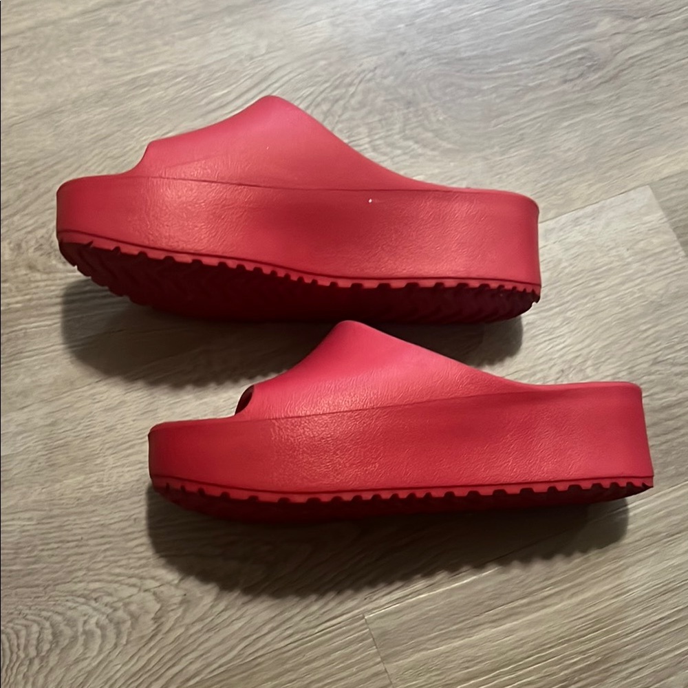 Red Women's Slide Sandals